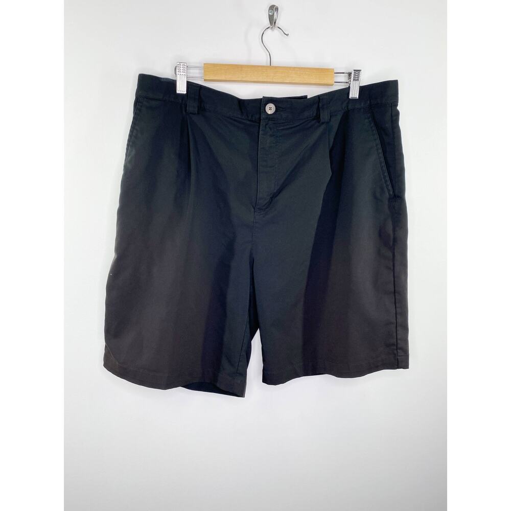 Adidas Black Zip Fly Button Closure Polyester Golf Shorts Men's Size 38
